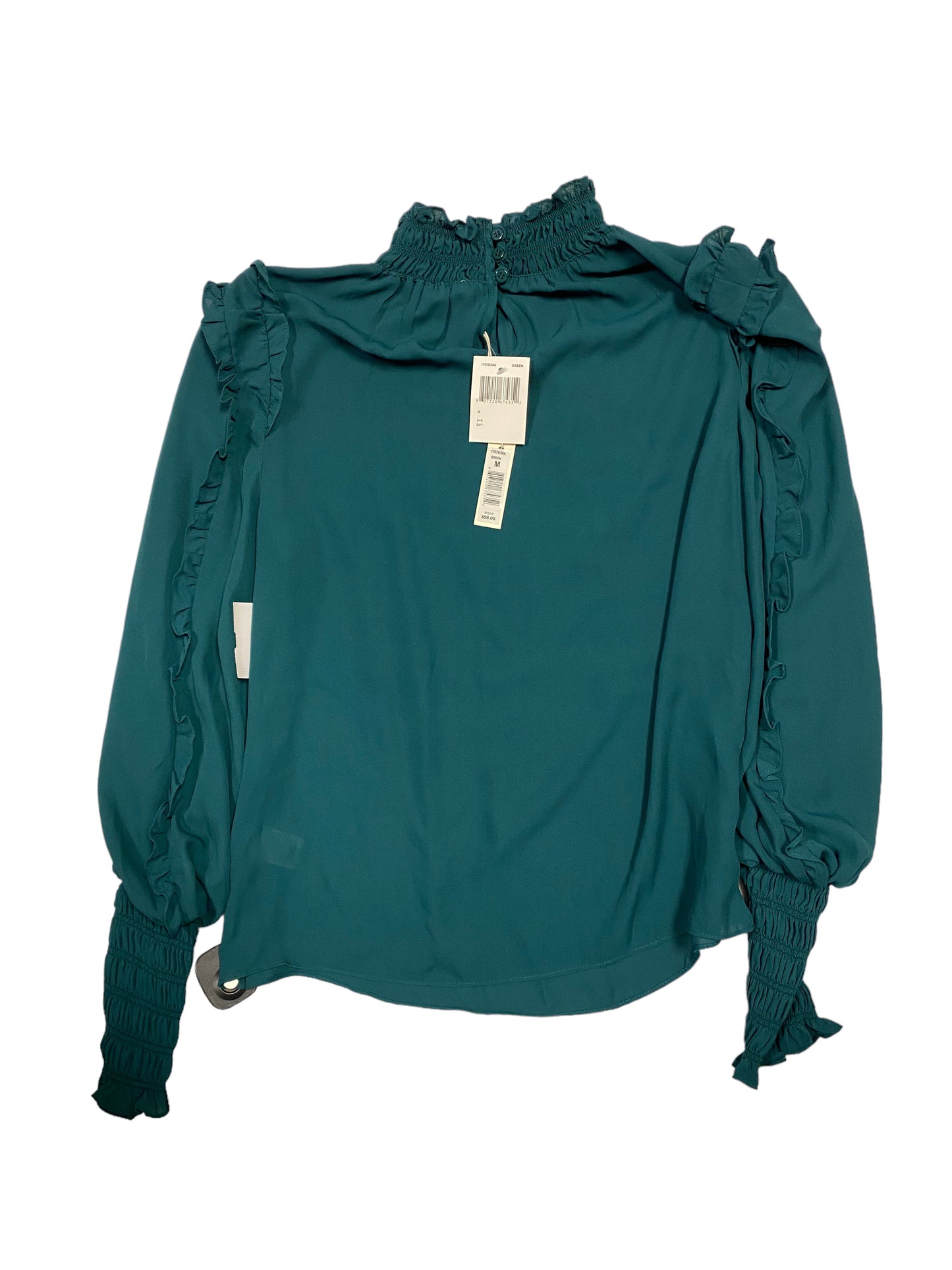 Top Long Sleeve By Max Studio In Green, Size: M