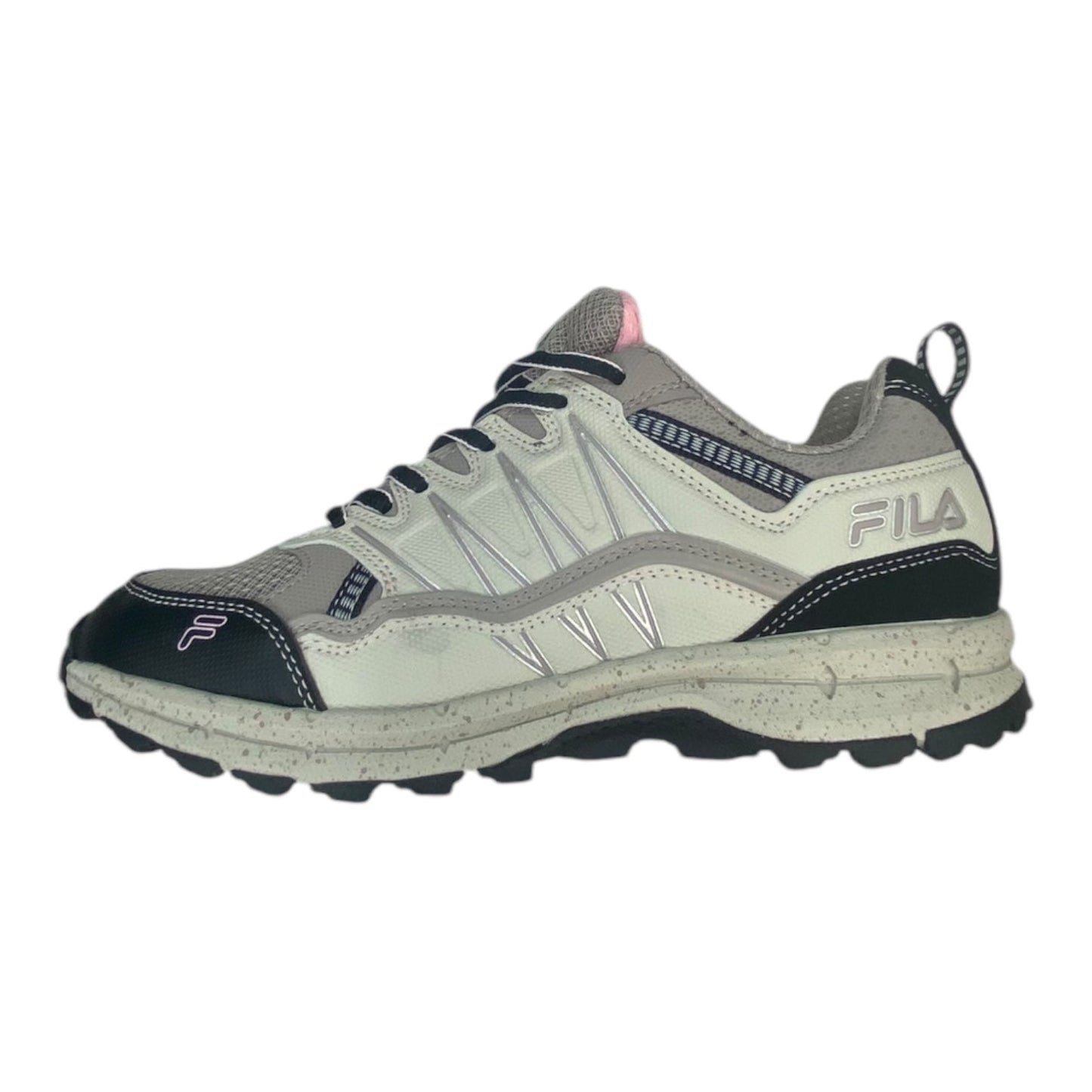 Shoes Athletic By Fila In Grey & Pink, Size: 8.5