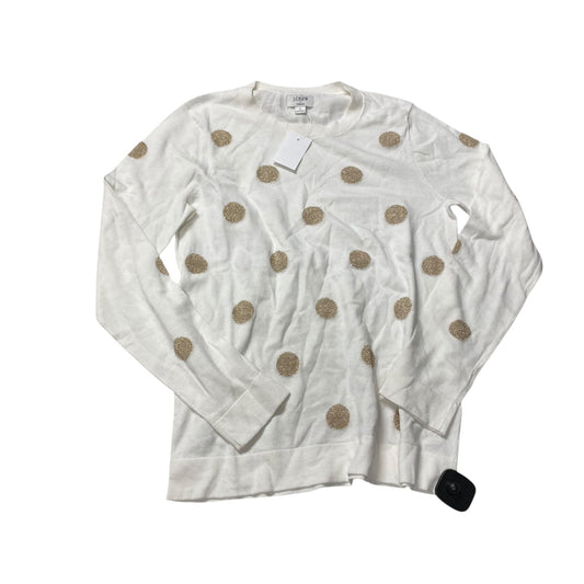 Sweater By J. Crew In Gold & White, Size: S