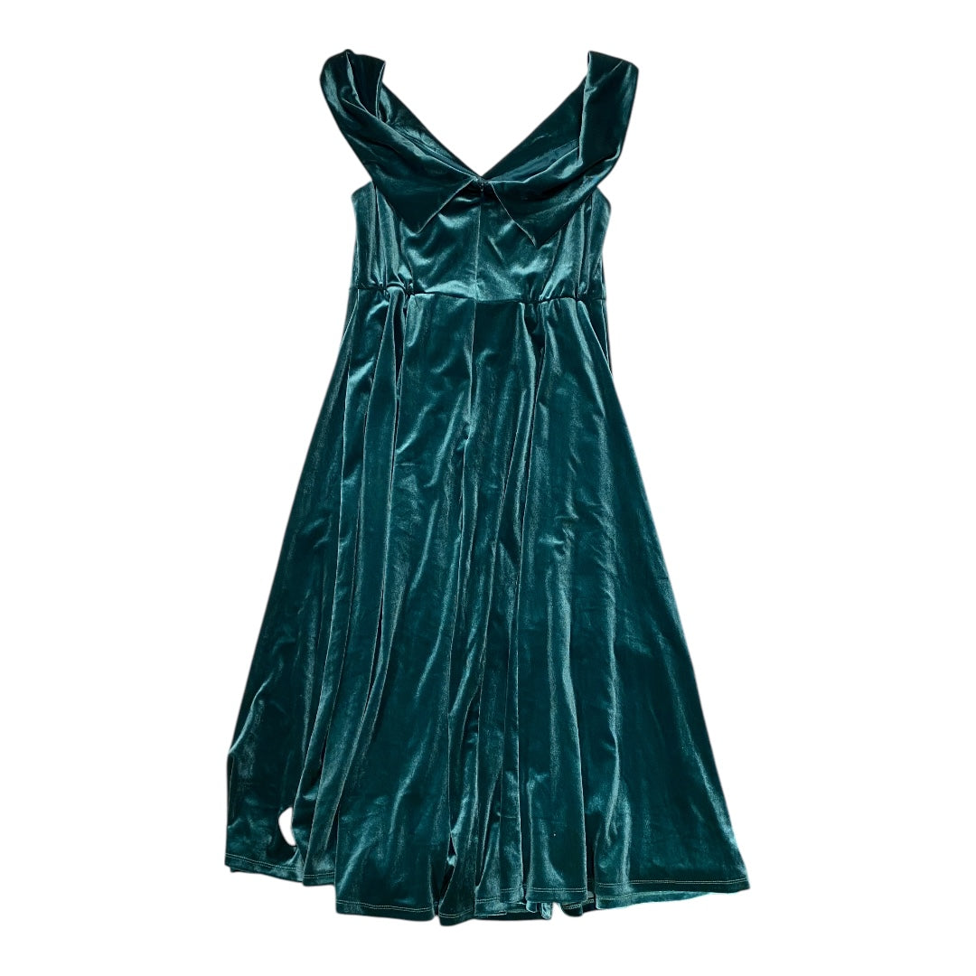 Dress Party Midi By Lane Bryant In Green, Size: 12