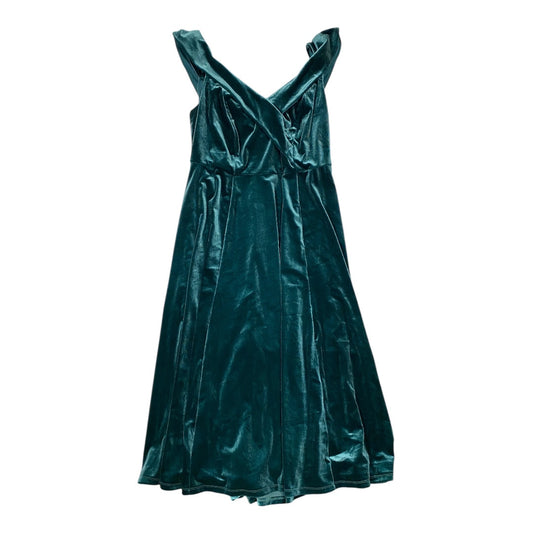 Dress Party Midi By Lane Bryant In Green, Size: 12