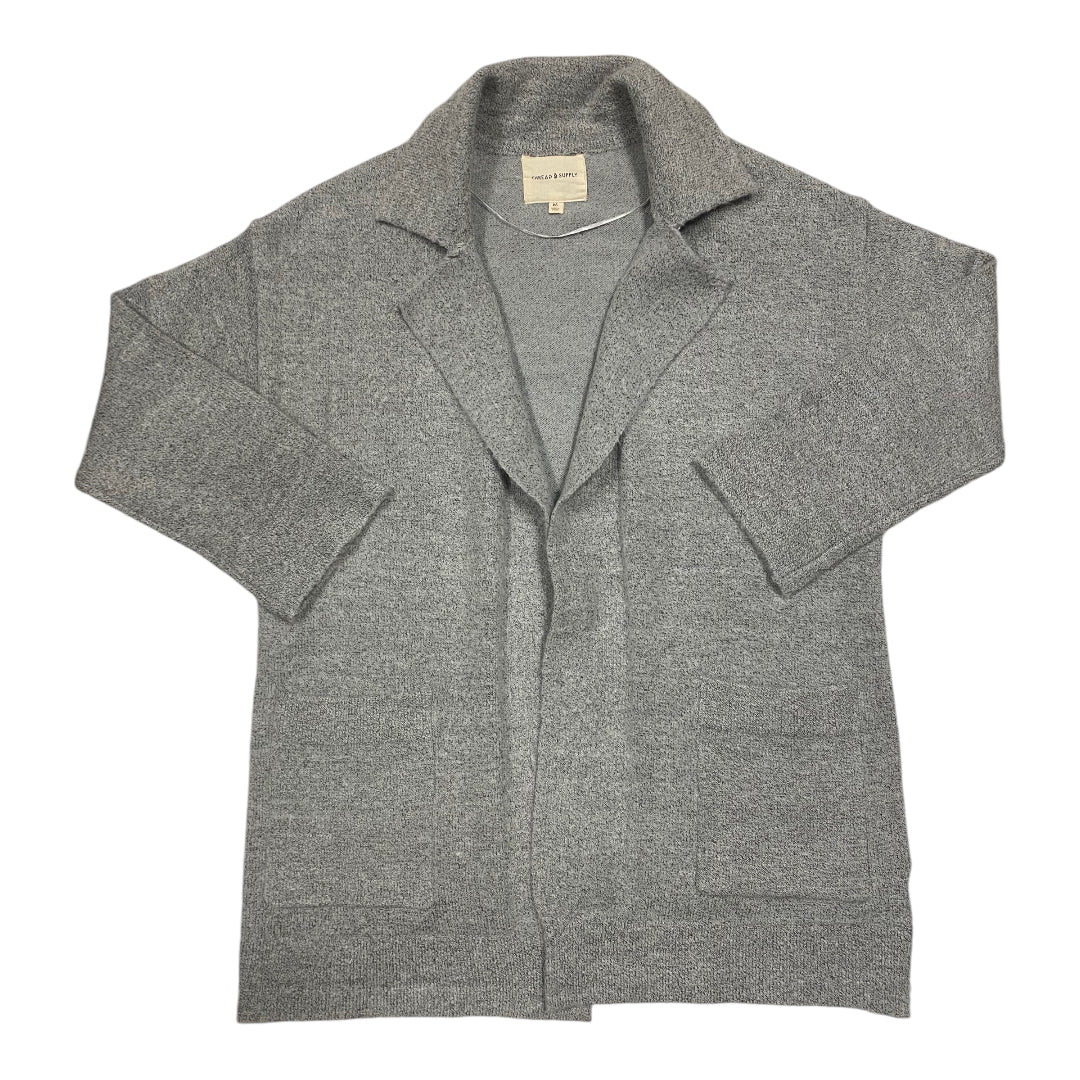 Sweater By Thread And Supply In Grey, Size: M