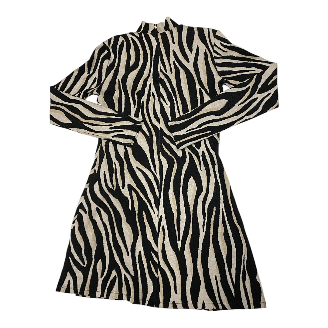 Dress Casual Midi By Zara In Zebra Print, Size: S