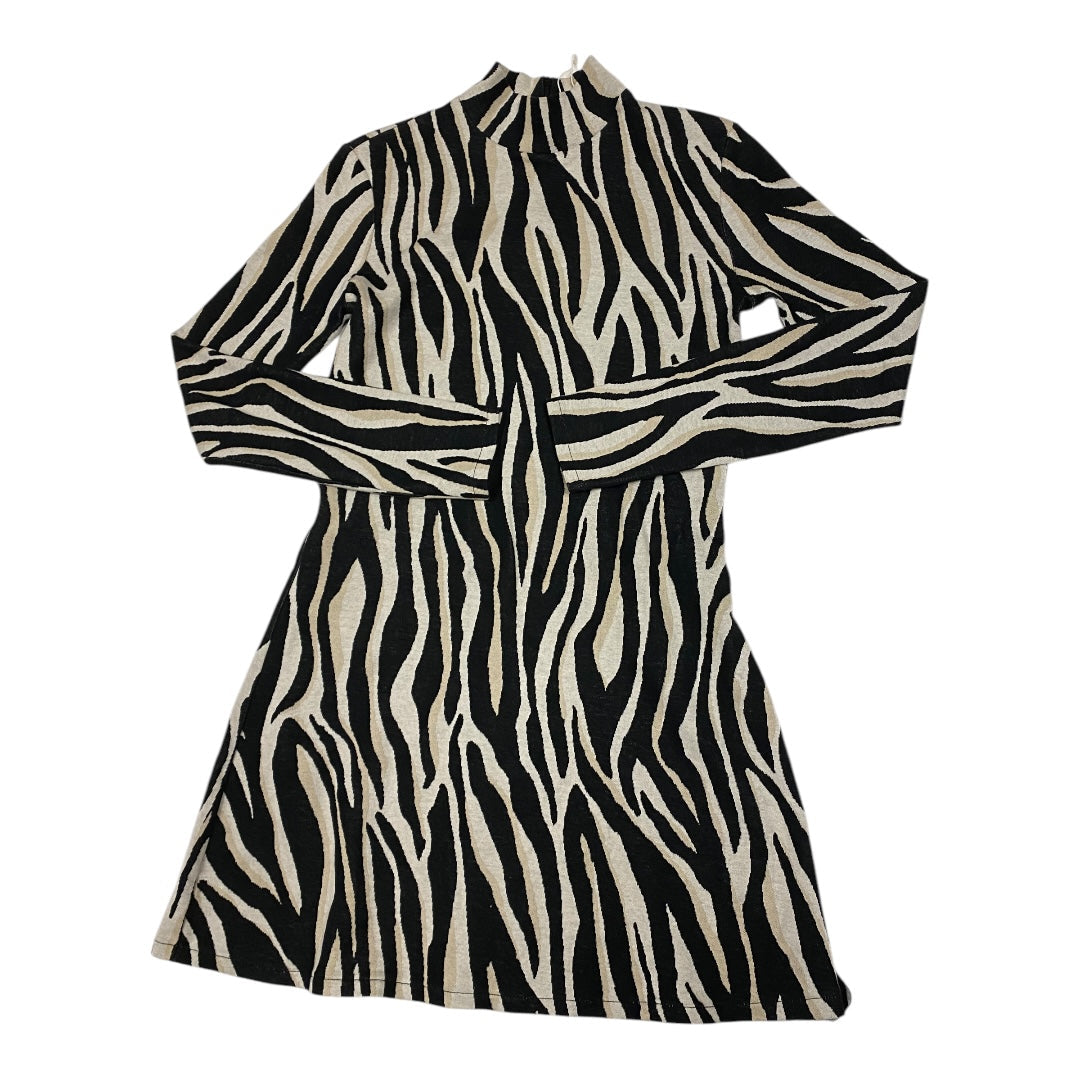 Dress Casual Midi By Zara In Zebra Print, Size: S