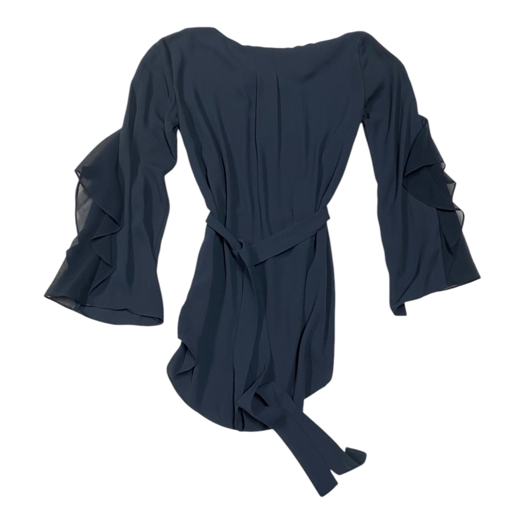 Top Long Sleeve Designer By Halston In Navy, Size: Xs