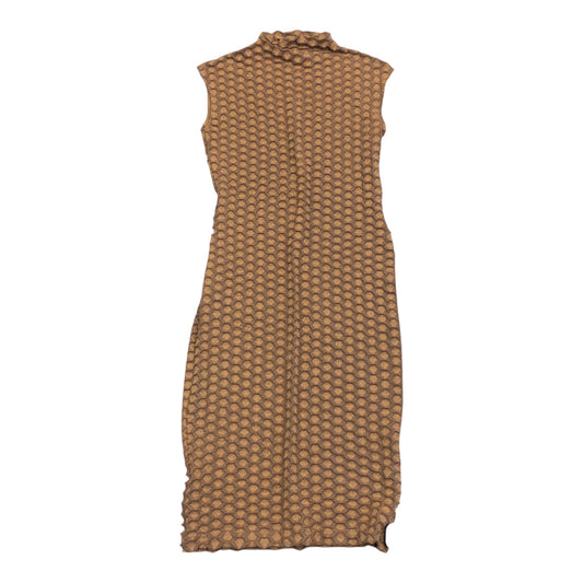 Dress Party Midi By Zara In Taupe, Size: M