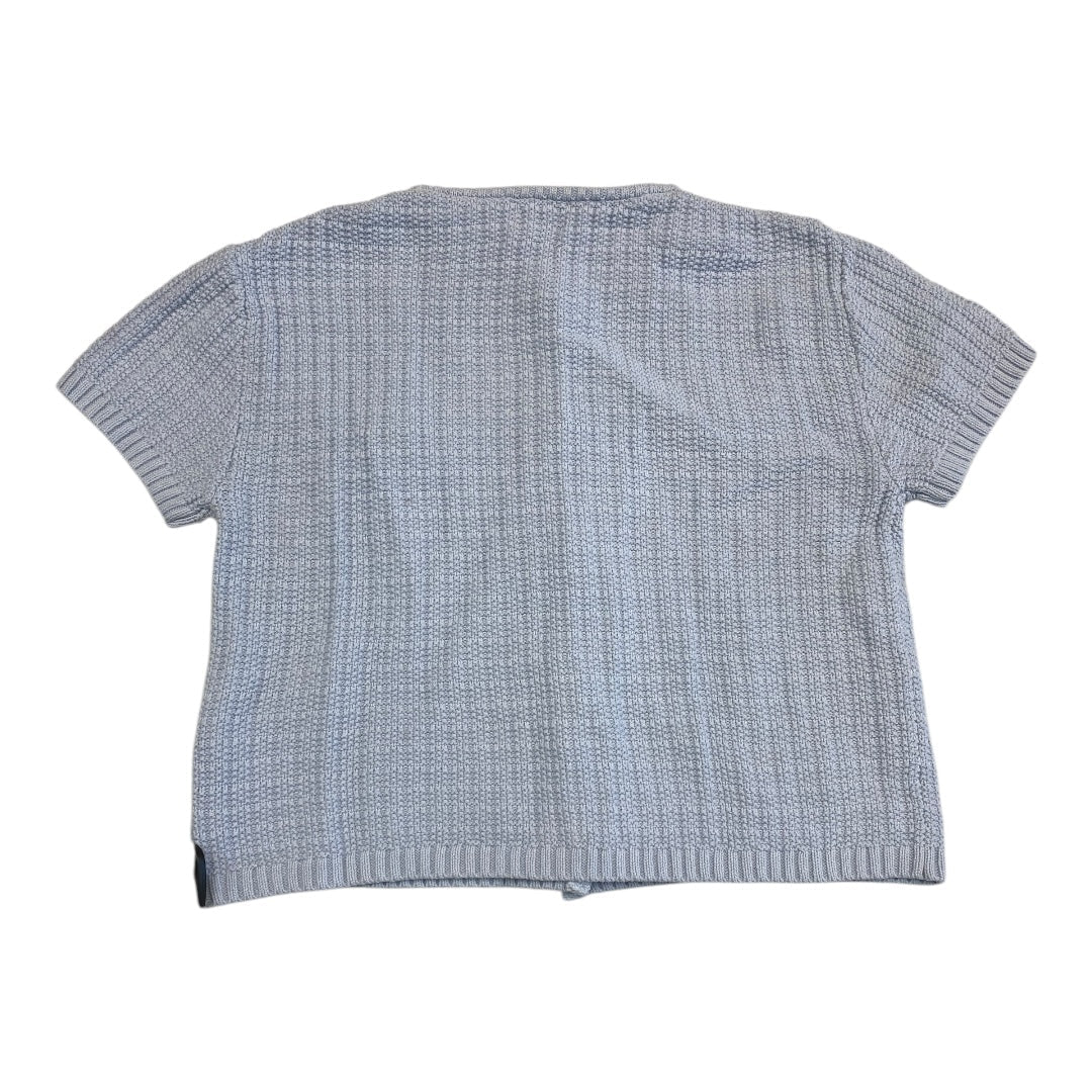 Sweater Short Sleeve By H&m In Blue, Size: L