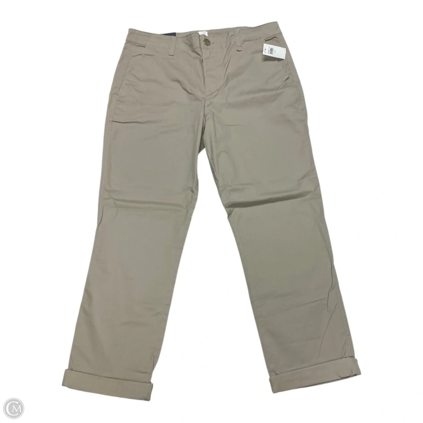 Pants Cropped By Gap In Taupe, Size: 10