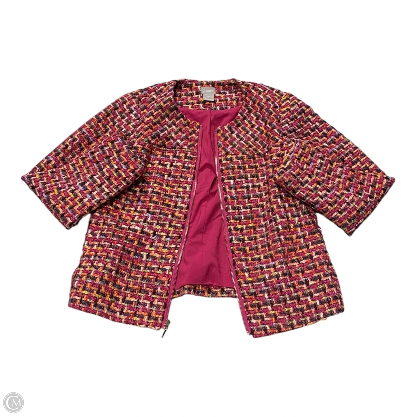 Blazer By Chicos In Multi-colored, Size: Sp