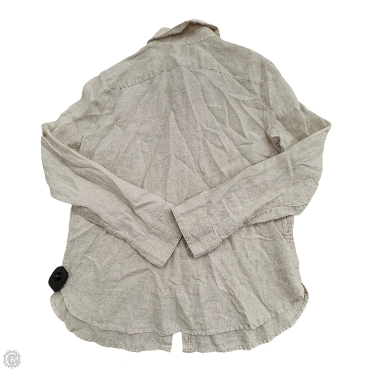 Top Long Sleeve By Banana Republic In Beige, Size: M