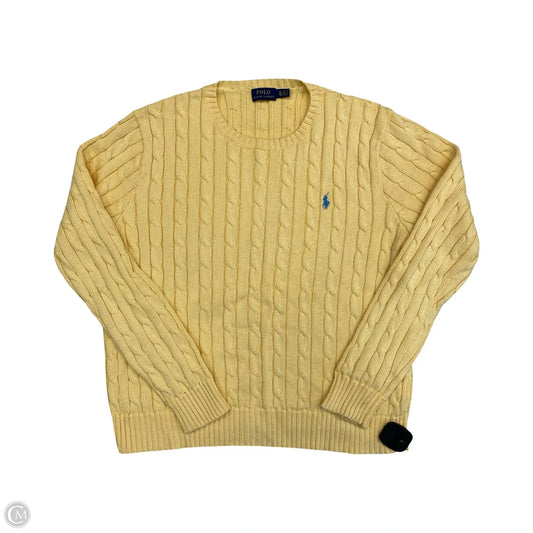 Sweater By Polo Ralph Lauren In Yellow, Size: Xl