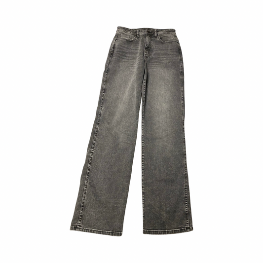 Jeans Straight By Kut In Black Denim, Size:4