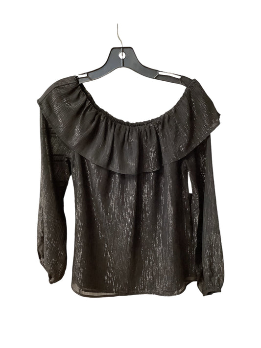 Top Long Sleeve By White House Black Market In Black, Size: Xs