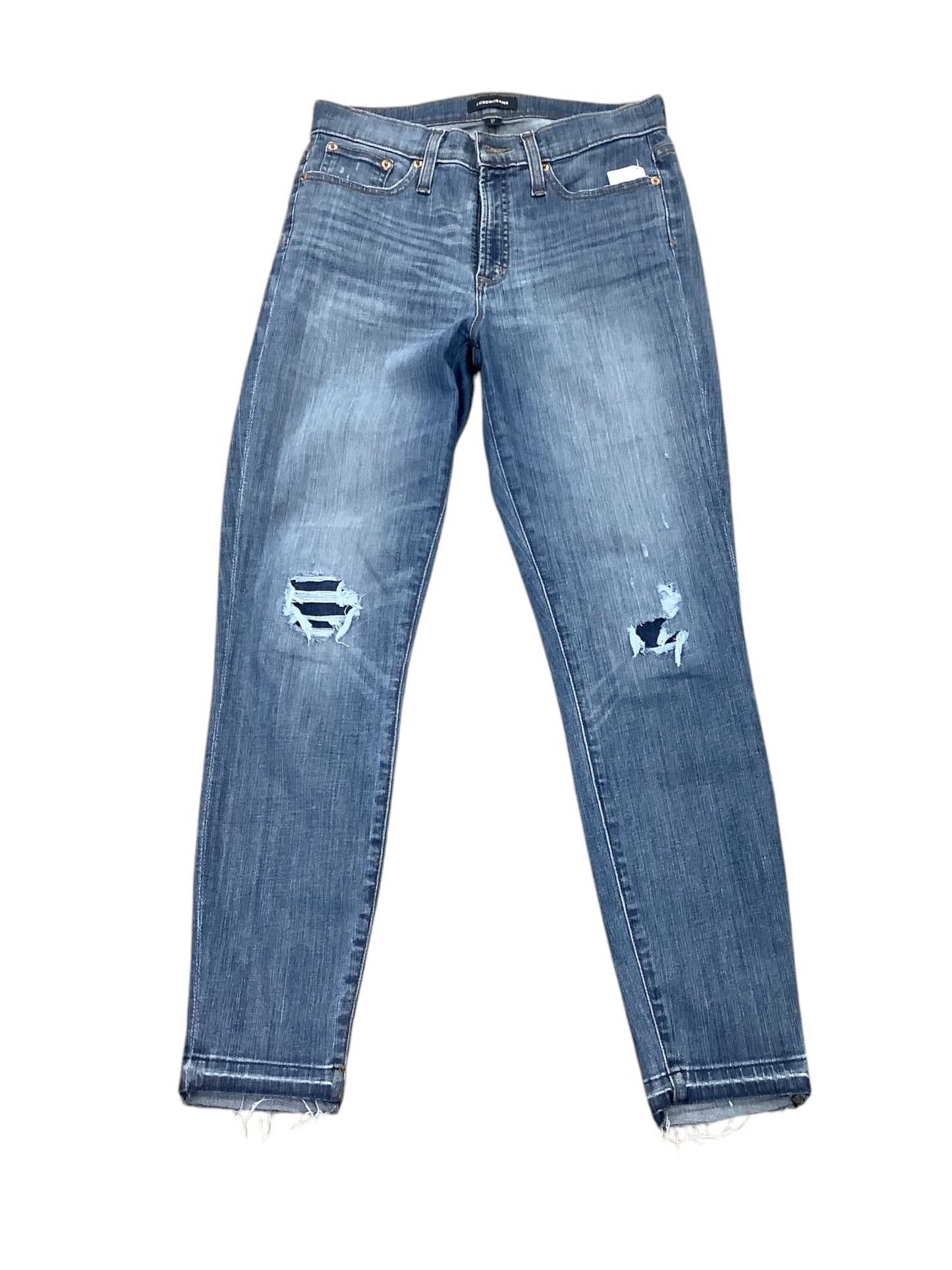 Jeans Skinny By J. Crew In Blue Denim, Size: 4