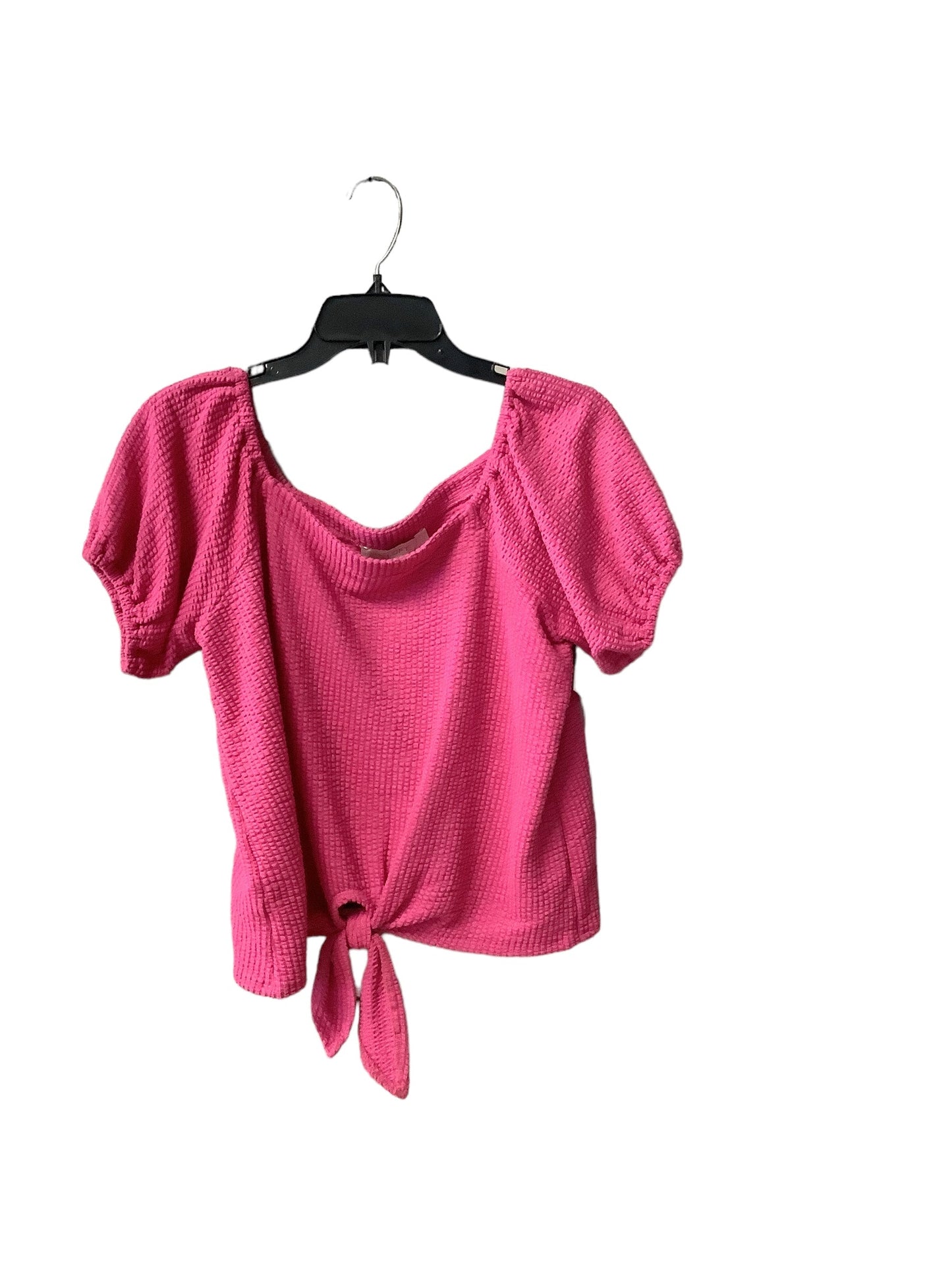 Pink Top Short Sleeve Loft, Size M