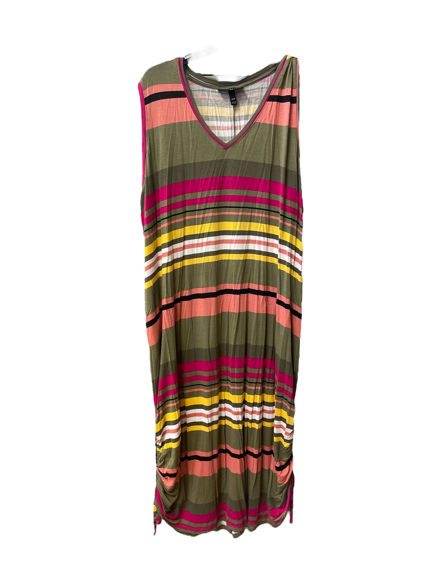 Striped Pattern Dress Casual Short Lane Bryant, Size 1x