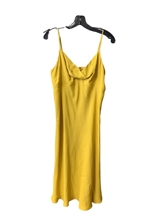 Yellow Dress Casual Midi Loft, Size 8