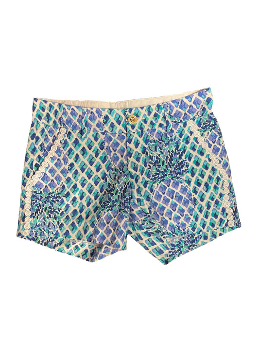 Blue & White Shorts Designer Lilly Pulitzer, Size 0