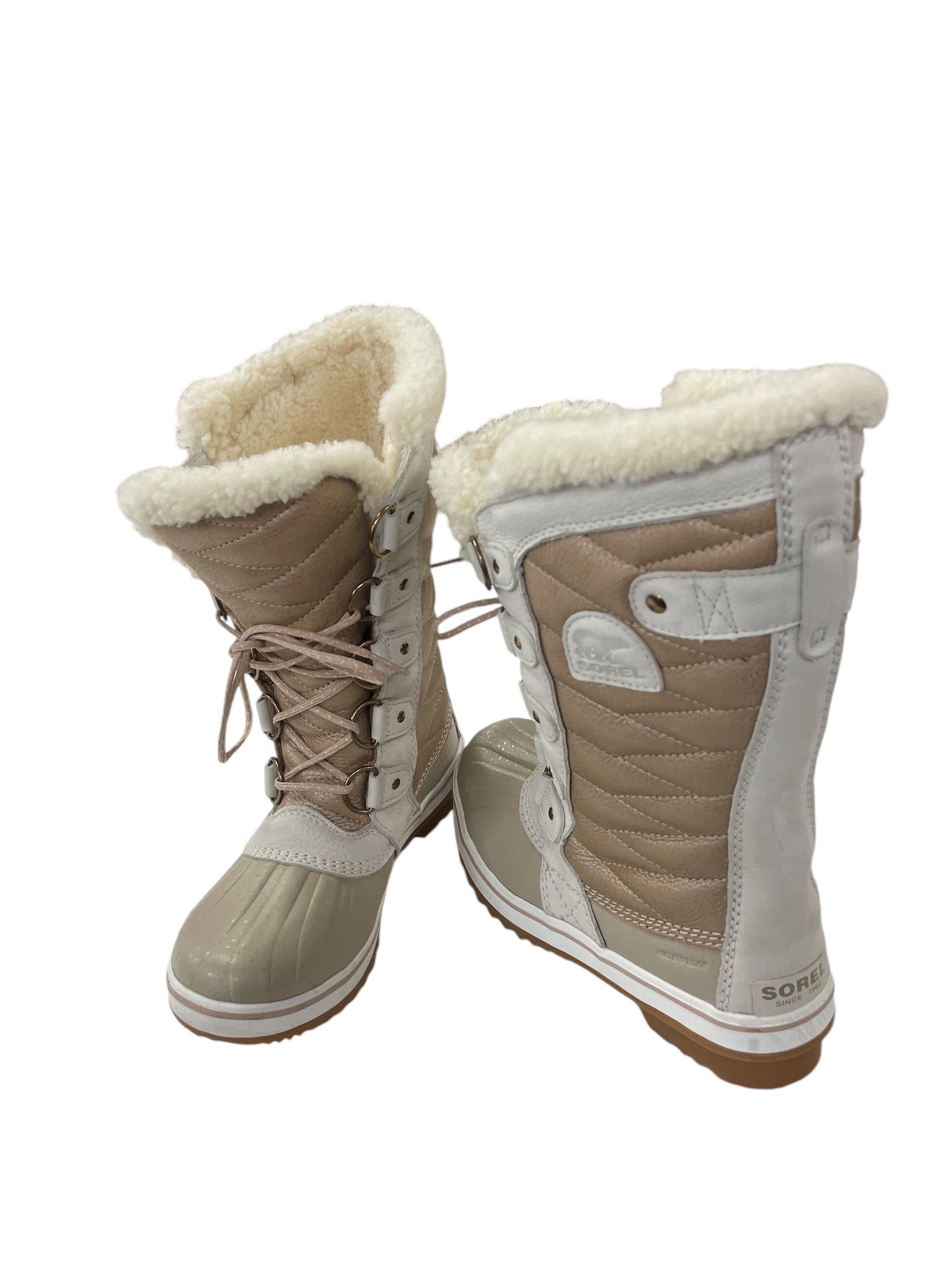 Boots Snow By Sorel In Tan, Size: 6