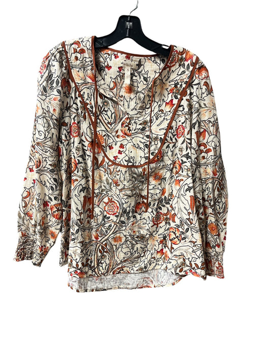 Top Long Sleeve By Matilda Jane In Floral Print, Size: M