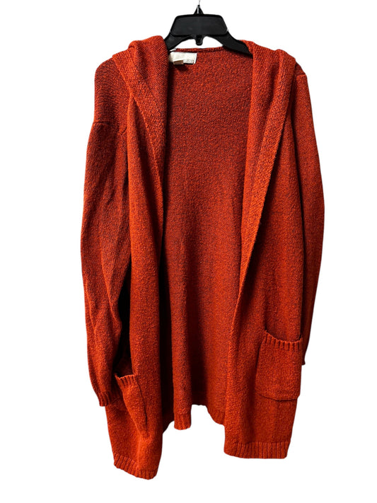 Sweater Cardigan By By Design In Orange, Size: 1x