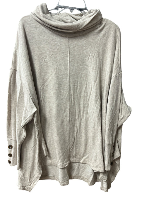 Sweatshirt Crewneck By Sweater Project In Tan, Size: 1x