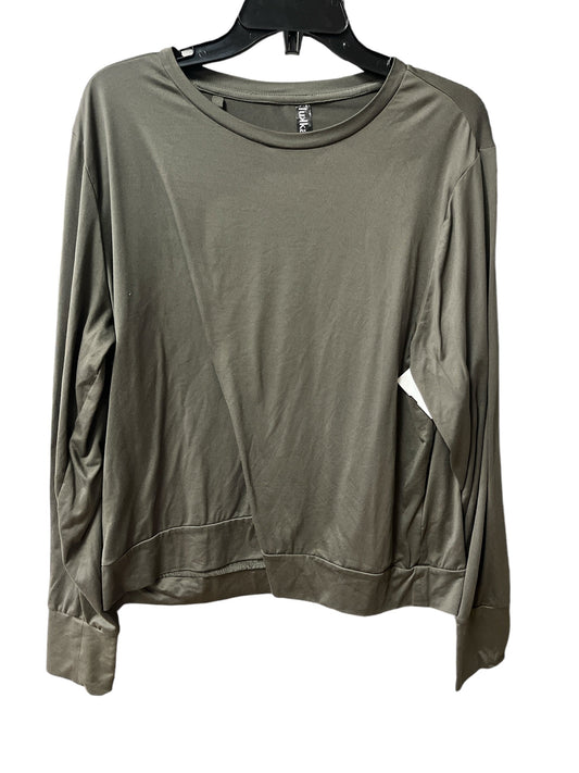 Athletic Top Long Sleeve Crewneck By Lukka In Green, Size: Xl