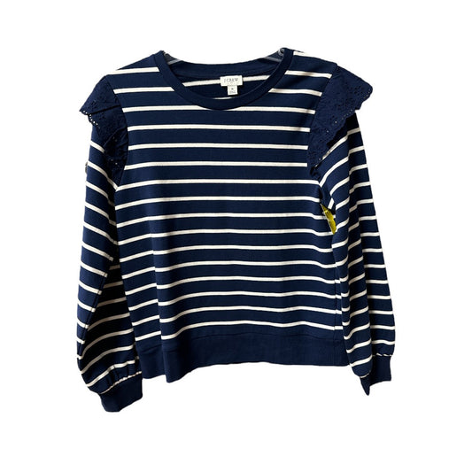 Top Long Sleeve By J. Crew In Striped Pattern, Size: S