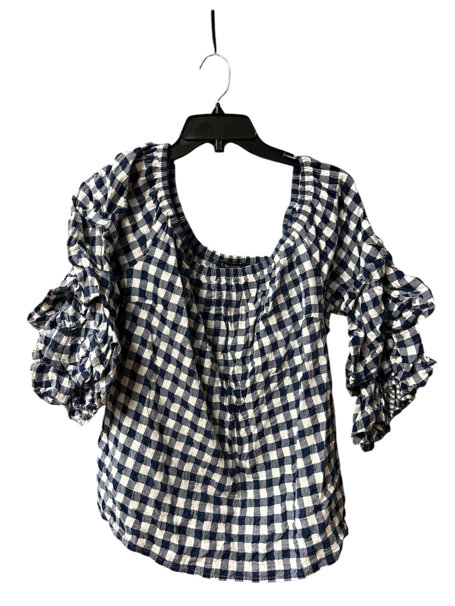 Top Long Sleeve By Lane Bryant In Plaid Pattern, Size: 1x