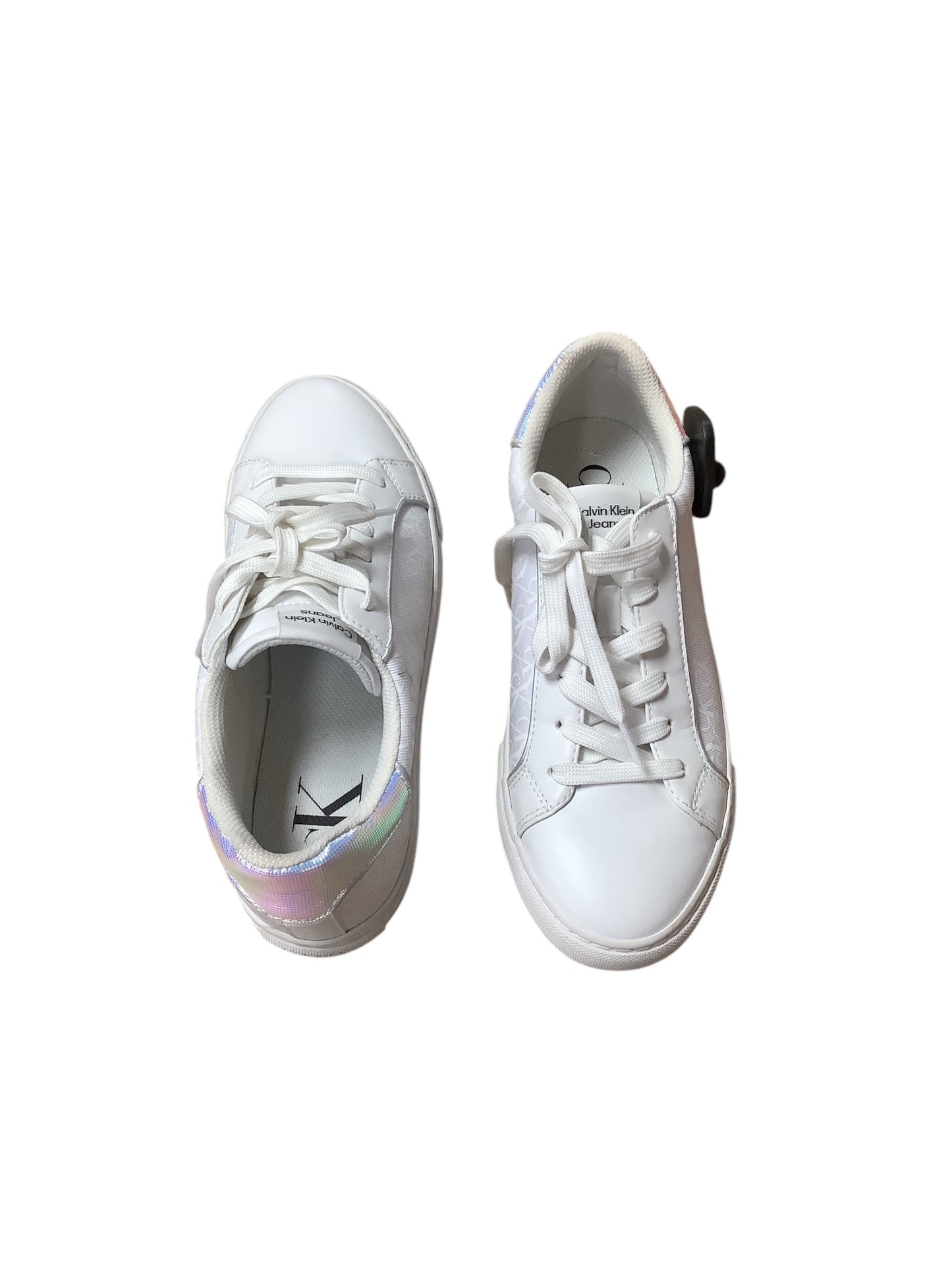 Shoes Sneakers By Calvin Klein In White, Size: 9