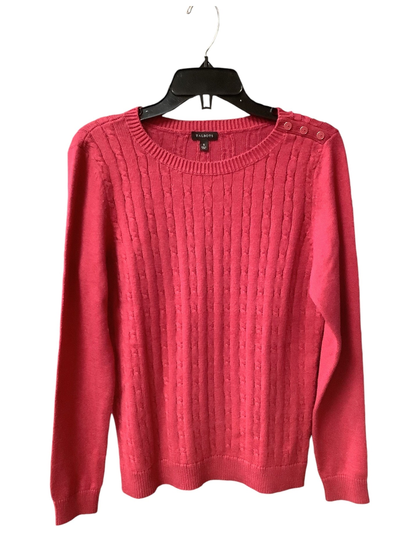 Sweater By Talbots In Pink, Size: S