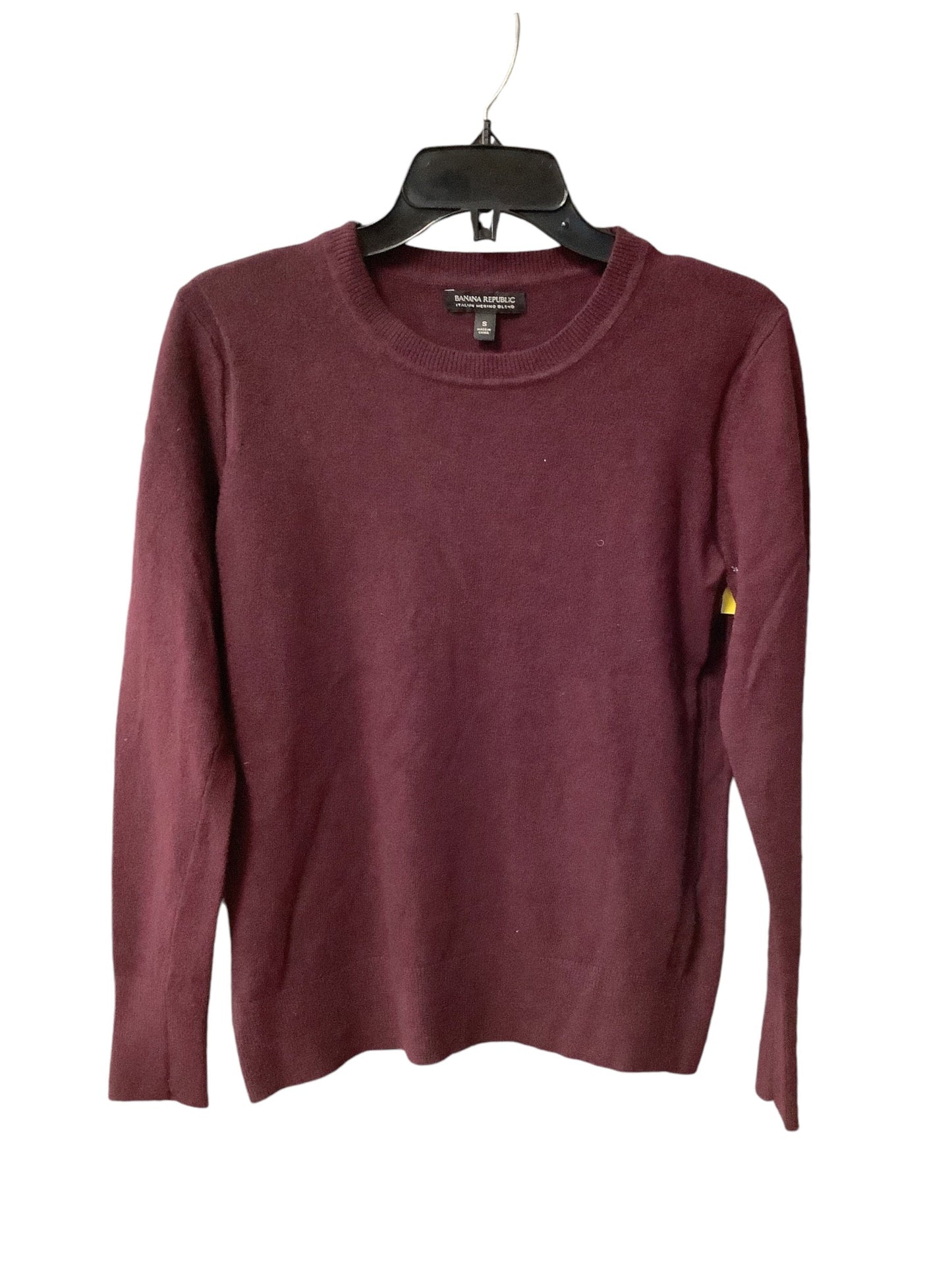 Sweater By Banana Republic In Maroon, Size: S