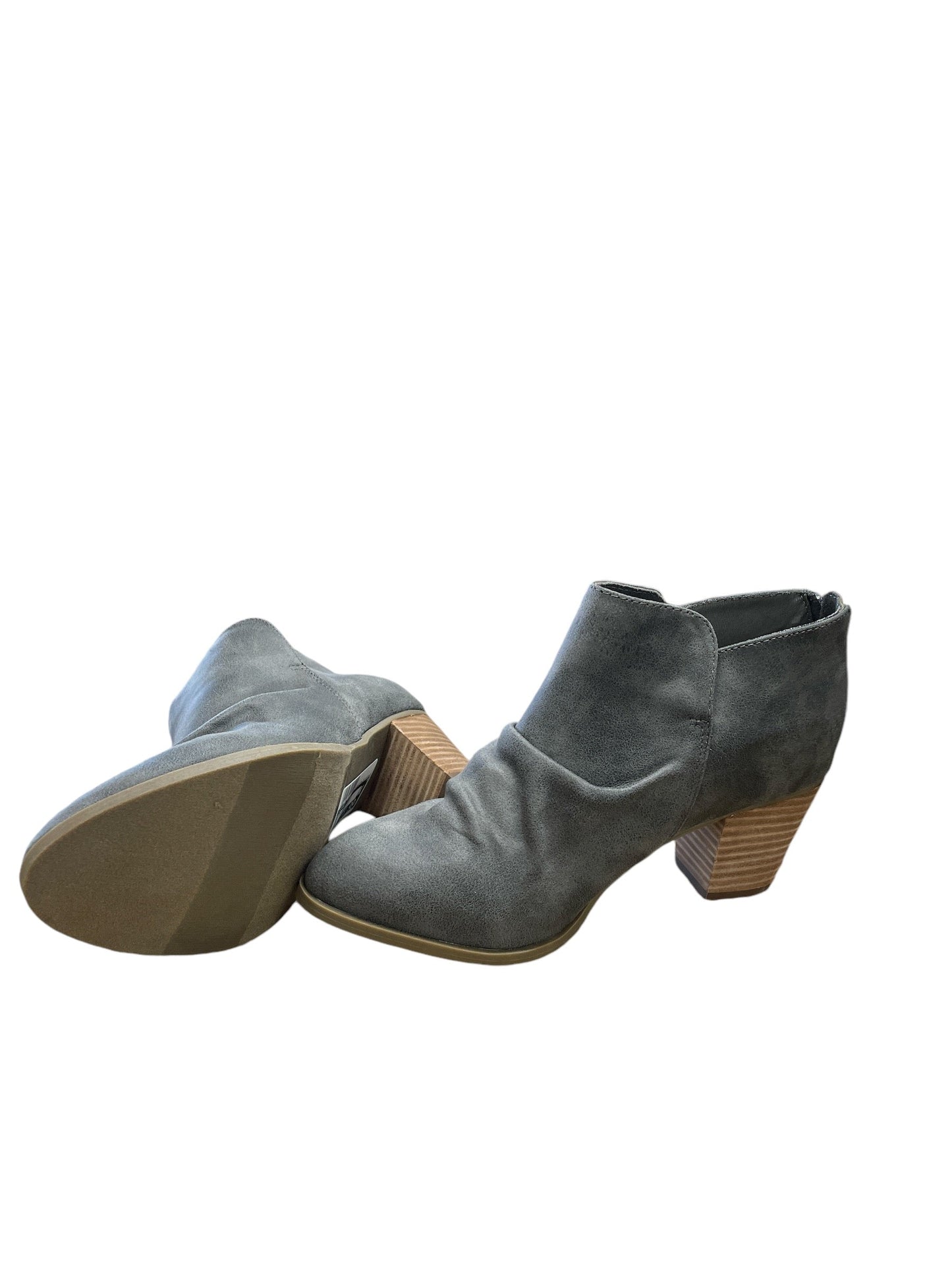 Boots Ankle Heels By Report In Grey, Size: 8