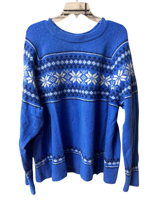 Sweater By J. Crew In Blue, Size: 3x