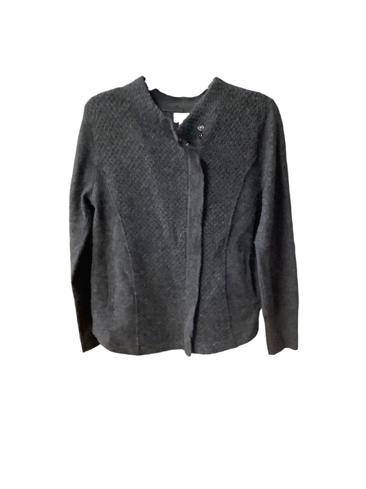 Sweater Cardigan By Caslon In Grey, Size: Lp