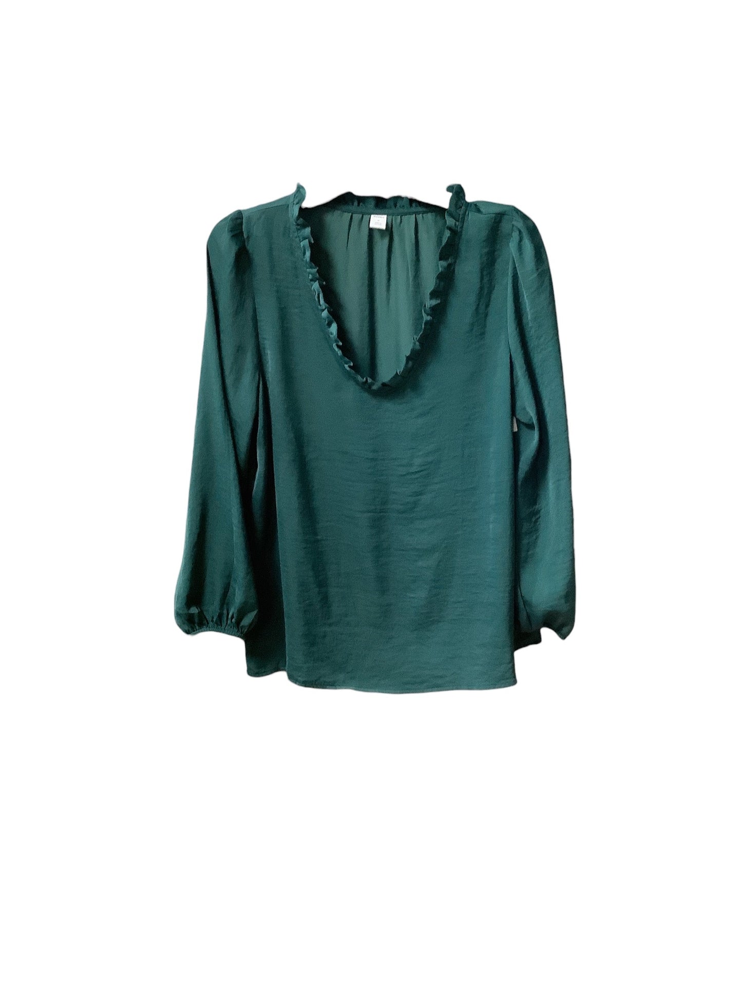 Top Long Sleeve By Old Navy In Green, Size: M