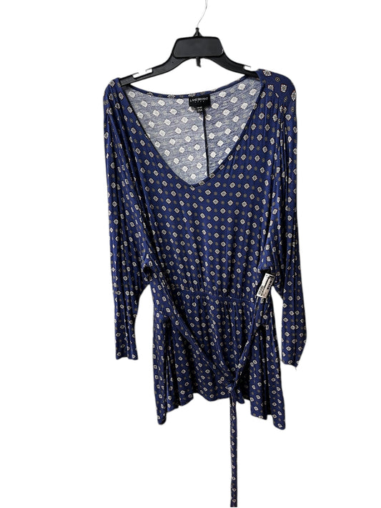 Top Long Sleeve By Lane Bryant In Blue, Size: 22