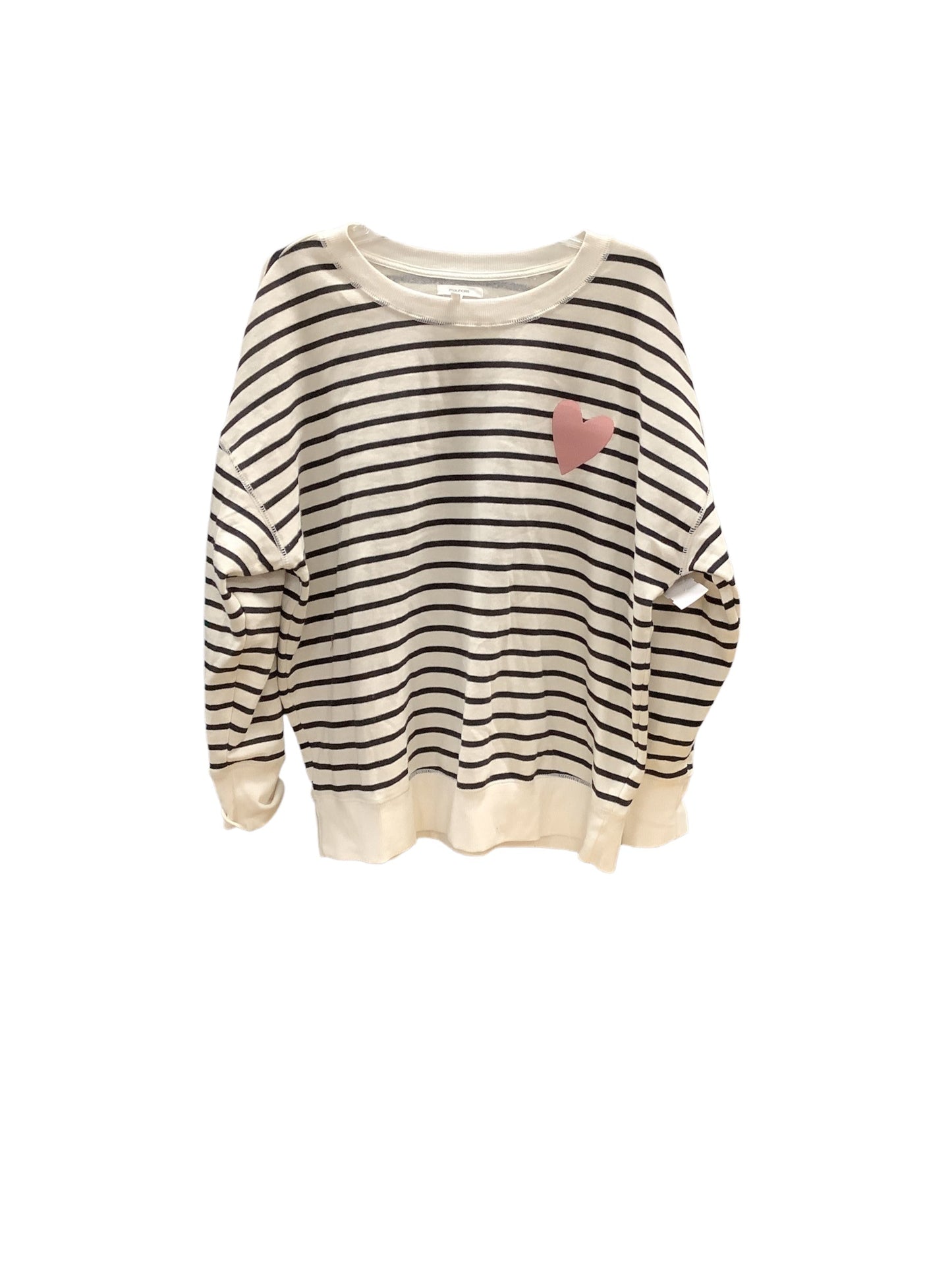 Sweatshirt Crewneck By Maurices In Striped Pattern, Size: Xl