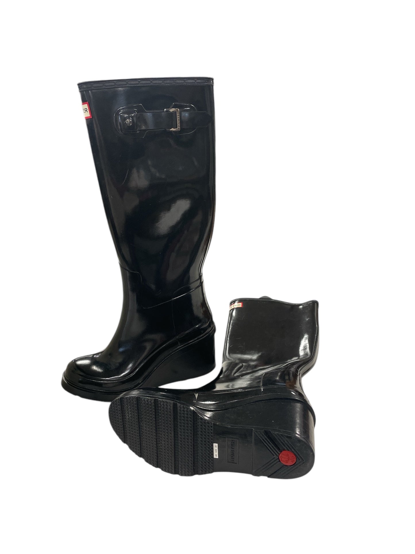 Boots Rain By Hunter In Black, Size: 7