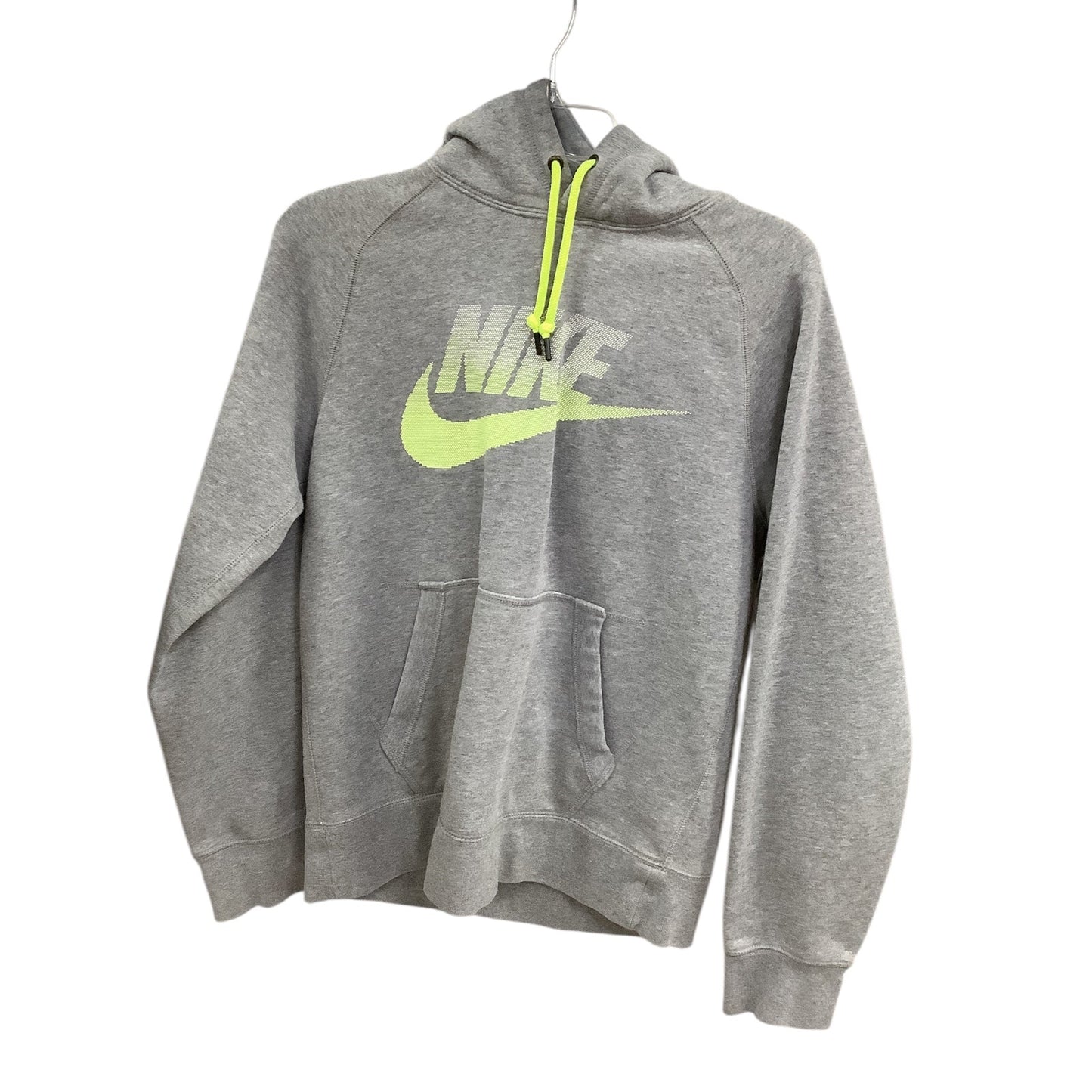 Athletic Sweatshirt Hoodie By Nike Apparel In Grey, Size: S