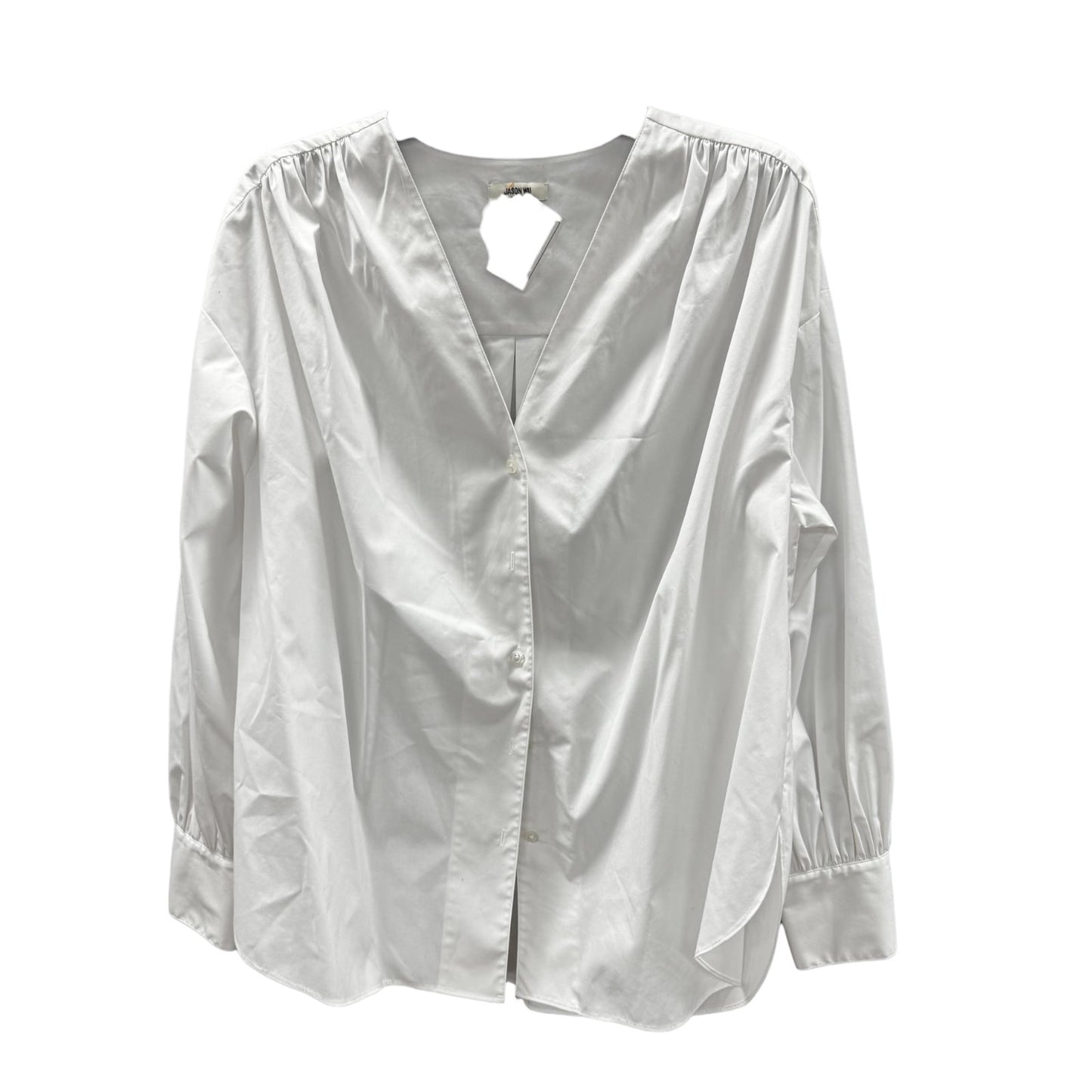 Top Long Sleeve Designer By Jason Wu In White, Size: 4