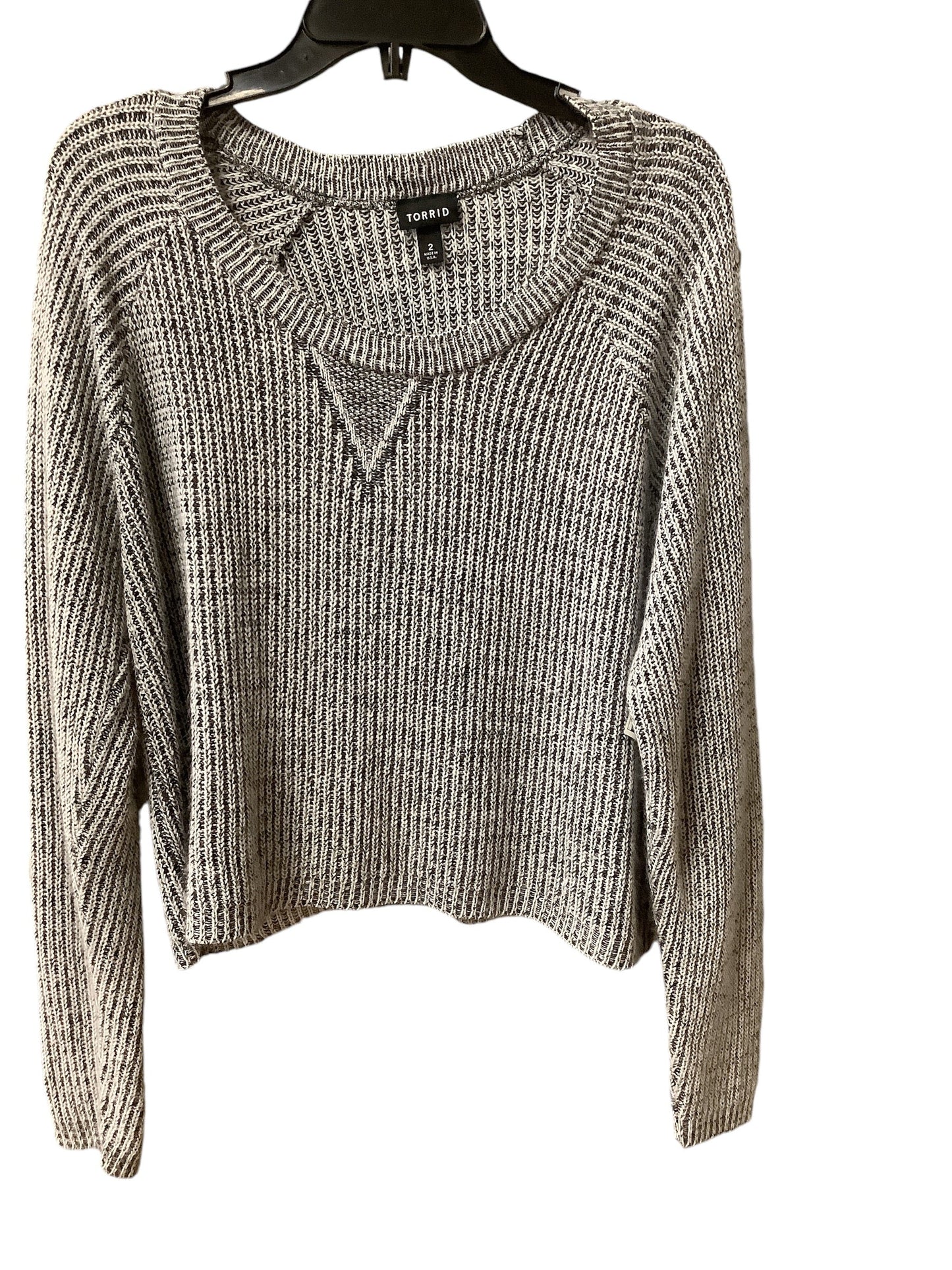 Sweater By Torrid In Grey, Size: 18