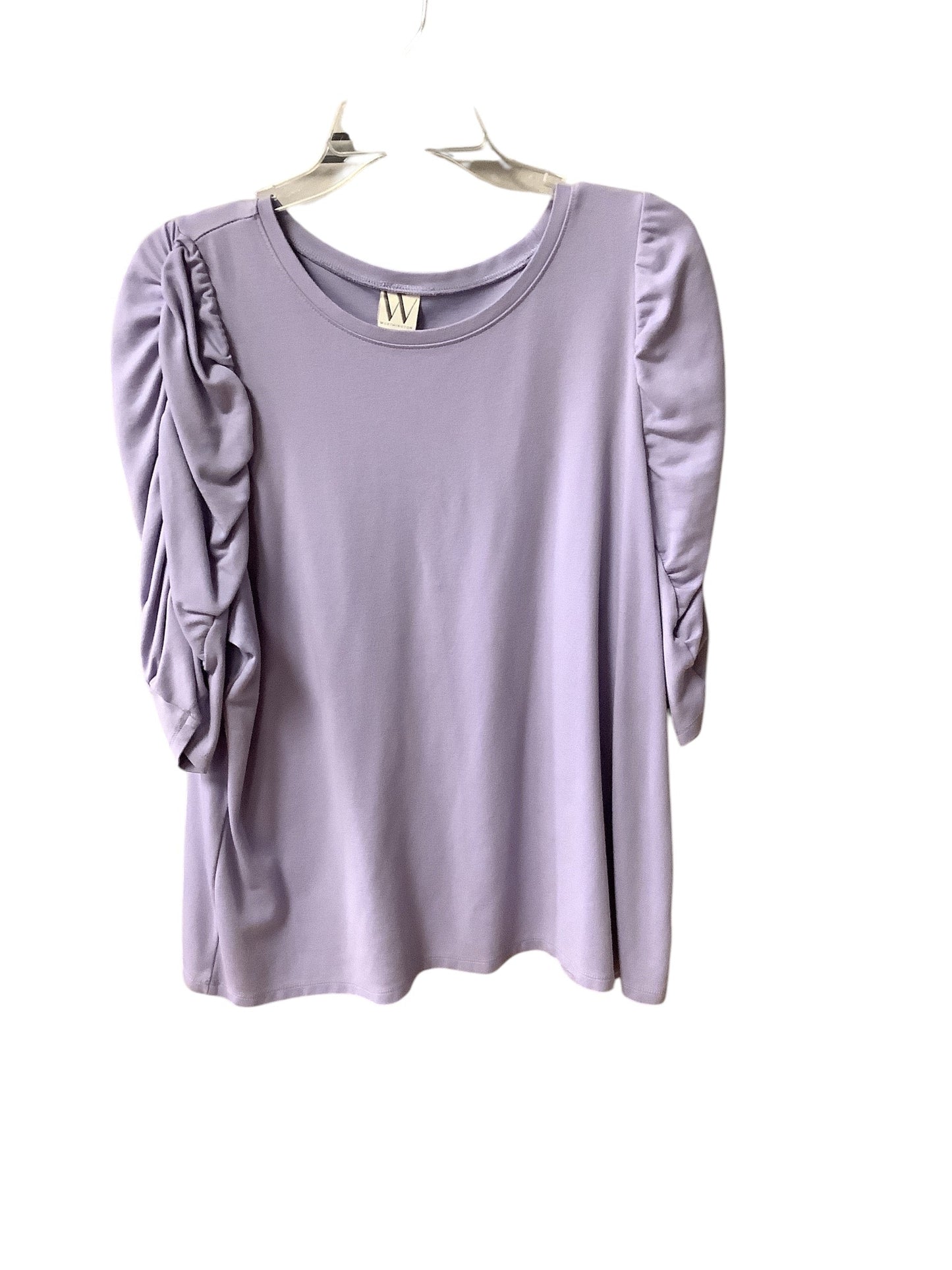 Top 3/4 Sleeve By Worthington In Purple, Size: 18