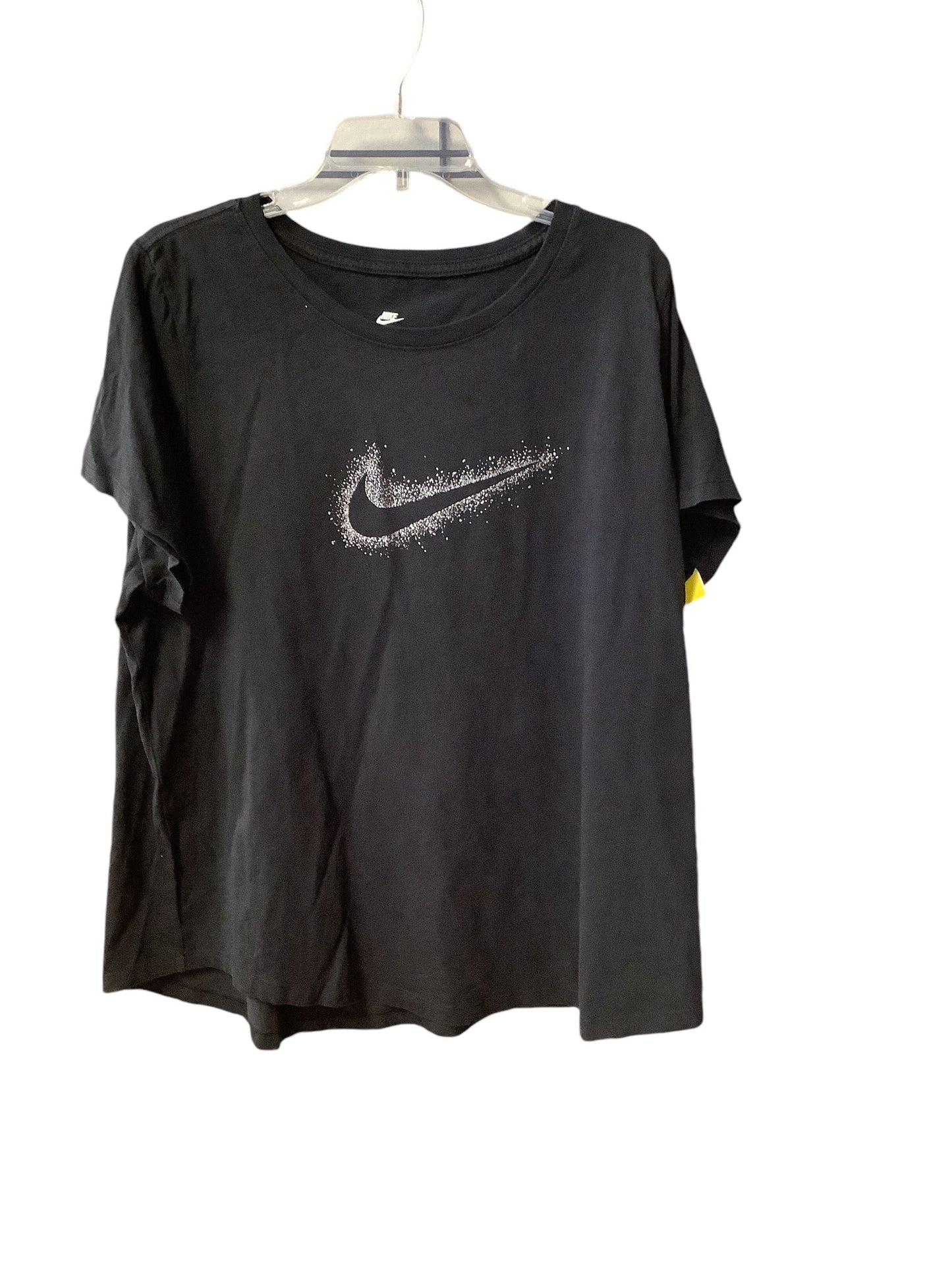 Top Short Sleeve Basic By Nike Apparel In Black, Size: 2x