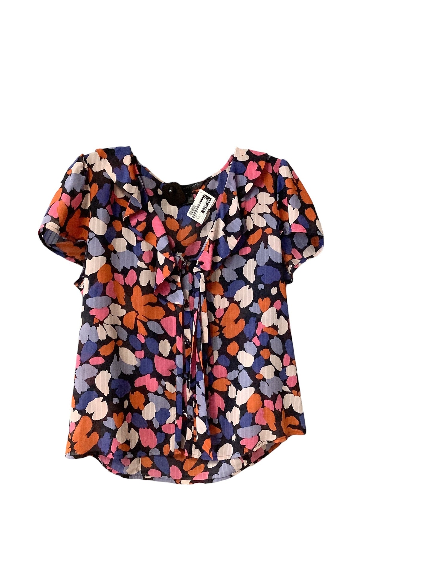 Floral Blouse Short Sleeve Marc By Marc Jacobs, Size 12