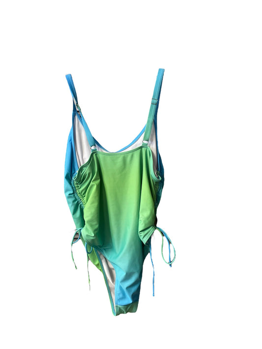 Blue & Green Swimsuit Clothes Mentor, Size 1x