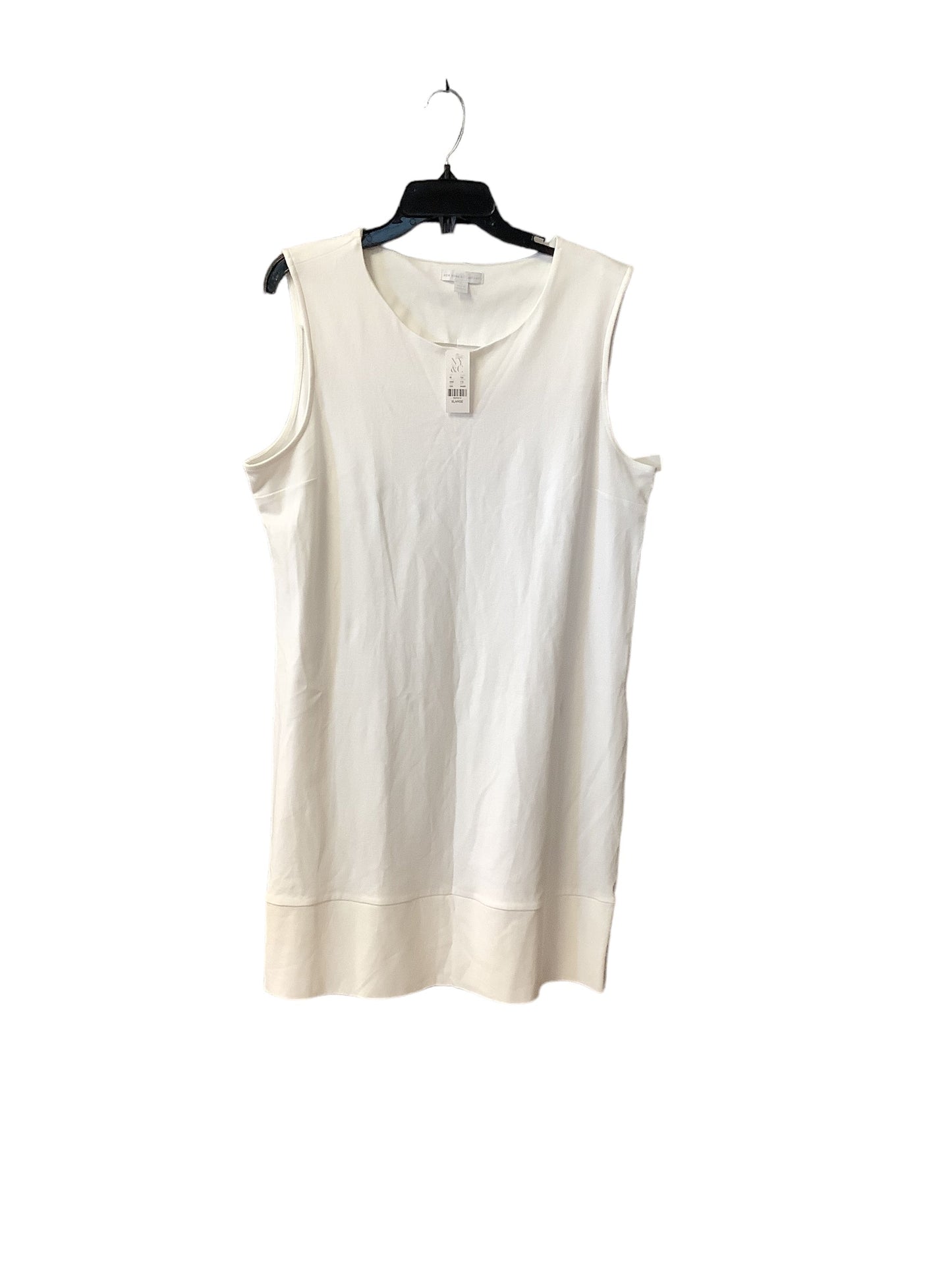 White Dress Casual Short New York And Co, Size Xl