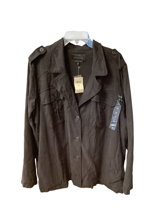 Jacket Utility By Lucky Brand In Black, Size: 3x