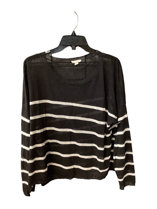 Top Long Sleeve By Eileen Fisher In Striped Pattern, Size: Xl