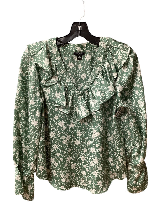 Top Long Sleeve By Ann Taylor In Green, Size: M